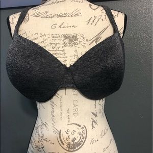 Black and Grey T-Shirt Bra
